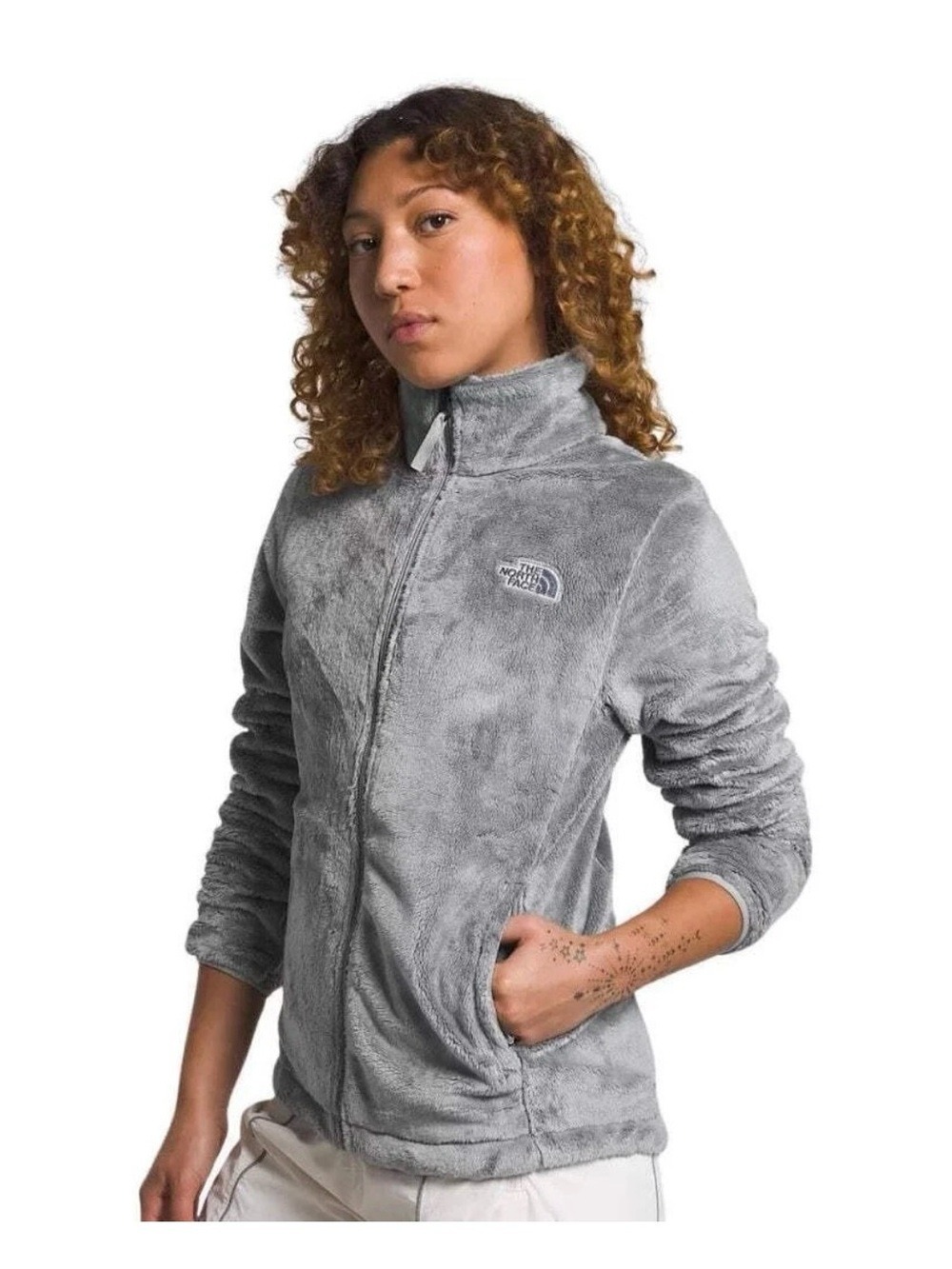 The North Face Women’s Gray Fleece Full Zip Jacket